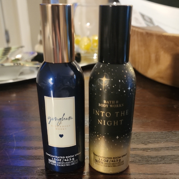 Bath & Body Works Other - Bath & Body Works Gingham and Into the Night Room Sprays